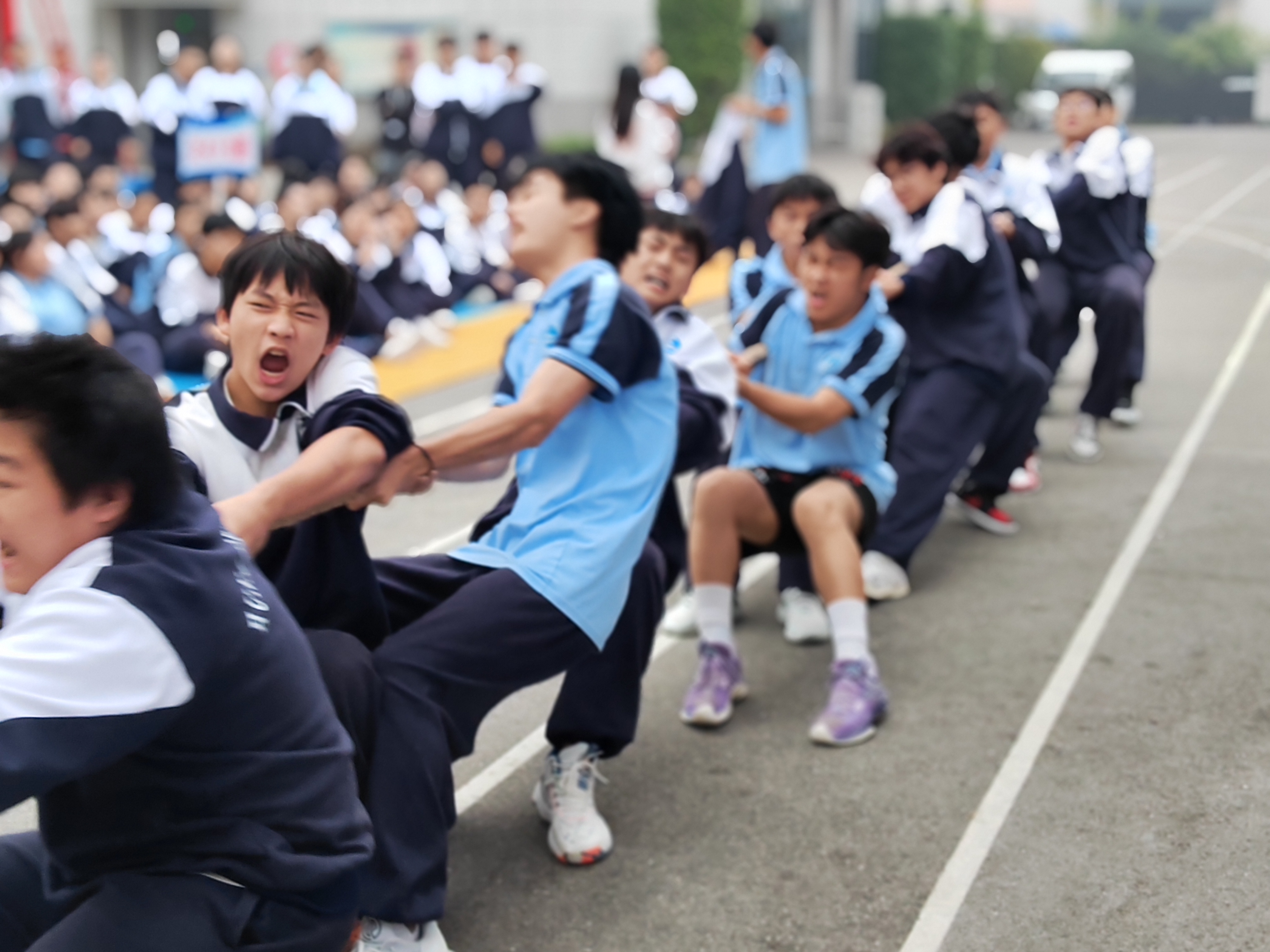 绳牵梦想，力聚人心！一年一度的智云学校拔河大赛对决